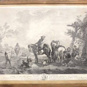 Wouwermans (Philips Wouwerman), Pierre François Beaumont (ok. 1719 - ok. 1777), Retard de Chasse [Kucie konia], 2. poł. XVIII wieku