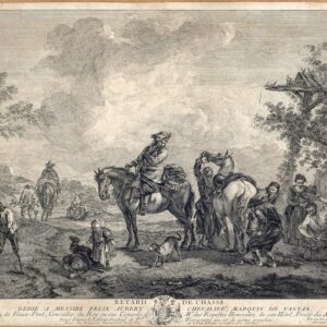 Wouwermans (Philips Wouwerman), Pierre François Beaumont (ok. 1719 - ok. 1777), Retard de Chasse [Kucie konia], 2. poł. XVIII wieku